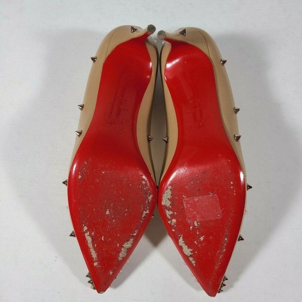 CHRISTIAN LOUBOUTIN Nude Degraspike Stud Pumps - Picture 6 of 9